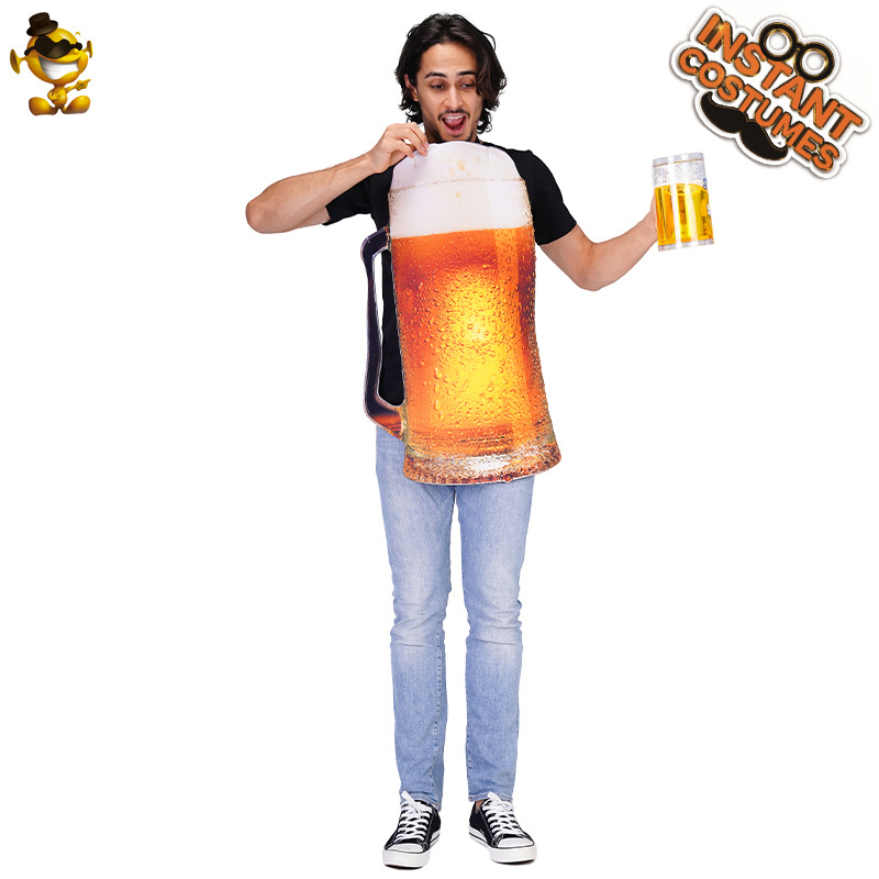 Carnaval traje divertido cerveza Festival ropa hombres y mujeres adultos mismo estilo cerveza etapa rendimiento traje
