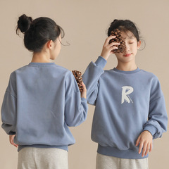 Premium Round Neck Padded Hoodie for Older Girls - 2022 Autumn/Winter Japanese Style Loose Casual Long Sleeve Top