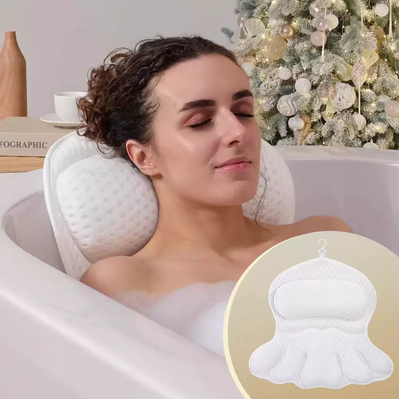 Моющийся на 3D-сетчатой подушке для купания с подушкой спинки, бабочка, тип, жкупающая подушка для ванной, присоска