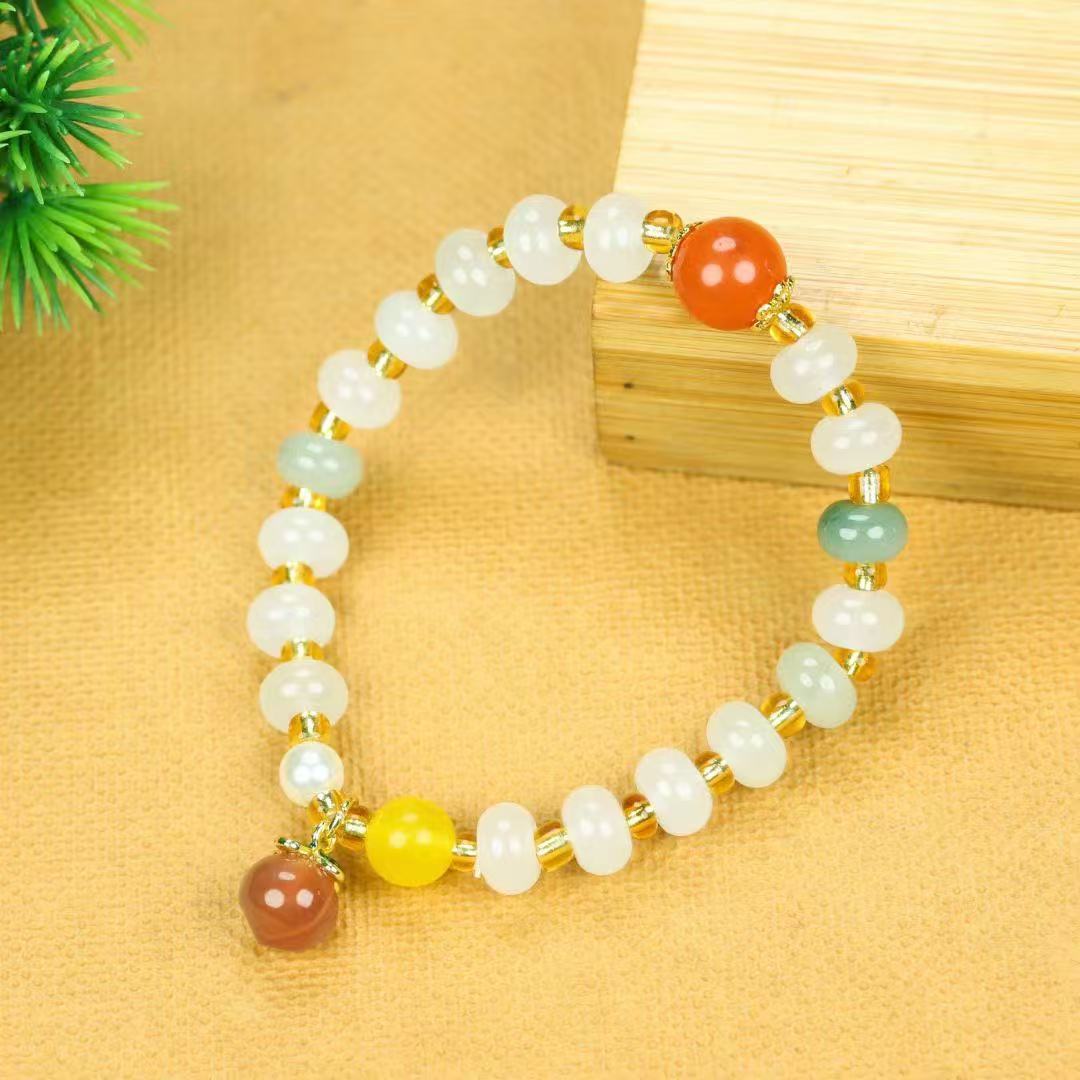 Tianshan cui ábaco Pearl hand Chain