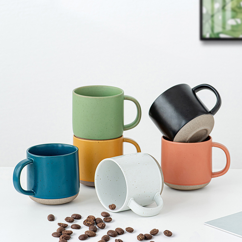 in stock 360ml 12oz stoneware mug home breakfast large capacity ceramic cup milk coffee cup