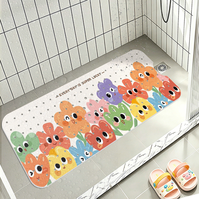 Toy Car with Hole-Shaped Suction Cup Foot Mat Temu Amazon Can Ship on Behalf of Children's Bath Anti-Slip Floor Mat to Prevent Falls