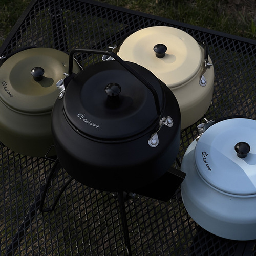 COOLCAMP Cool Outdoor Camping Kettle Portable Picnic Boiling Tea Kettle 0.9L Aluminum Alloy Coffee Pot