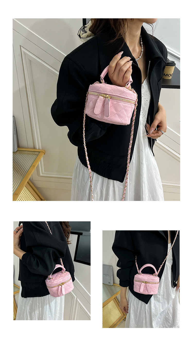 169g Weight Zipper Closure Type Single Shoulder Strap Strap Type Shoulder Bag Bags Type Casual Occasion Pu Leather Material Solid Color Pattern All Seasons Season Women's Gender Streetwear Style Square Shape Women's Pu Leather Solid Color Streetwear Square Zipper Shoulder Bag 1