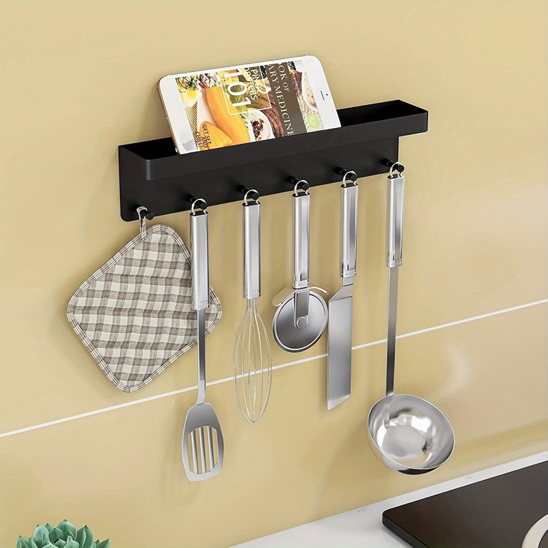 Creative Wall Punch-free Key Hanger Multi-functional Seamless Wall-mounted Kitchenware Storage Rack Bathroom Storage Rack