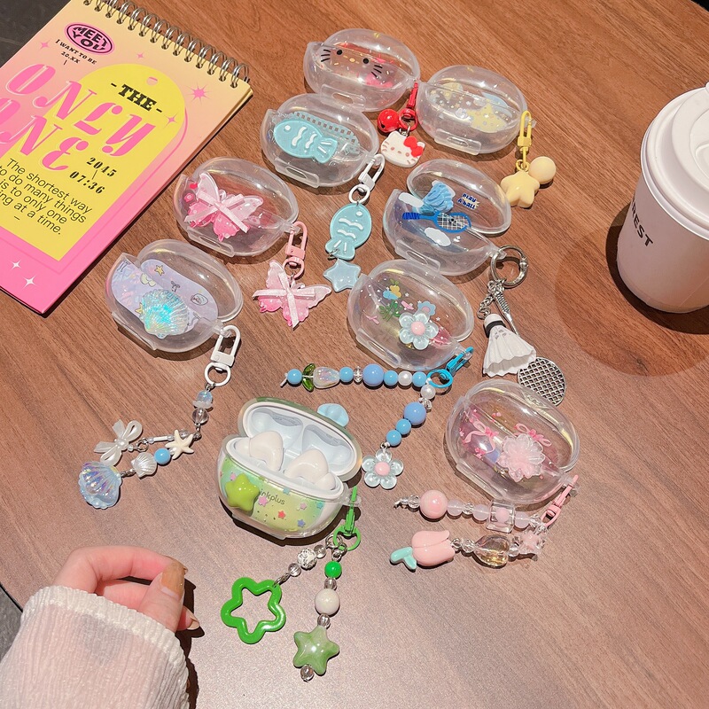 Suitable for Lenovo Lp5Pro Wireless Bluetooth Headset Cartoon Stereo DIY Real Me Budsair7 Personalized Protective Cover