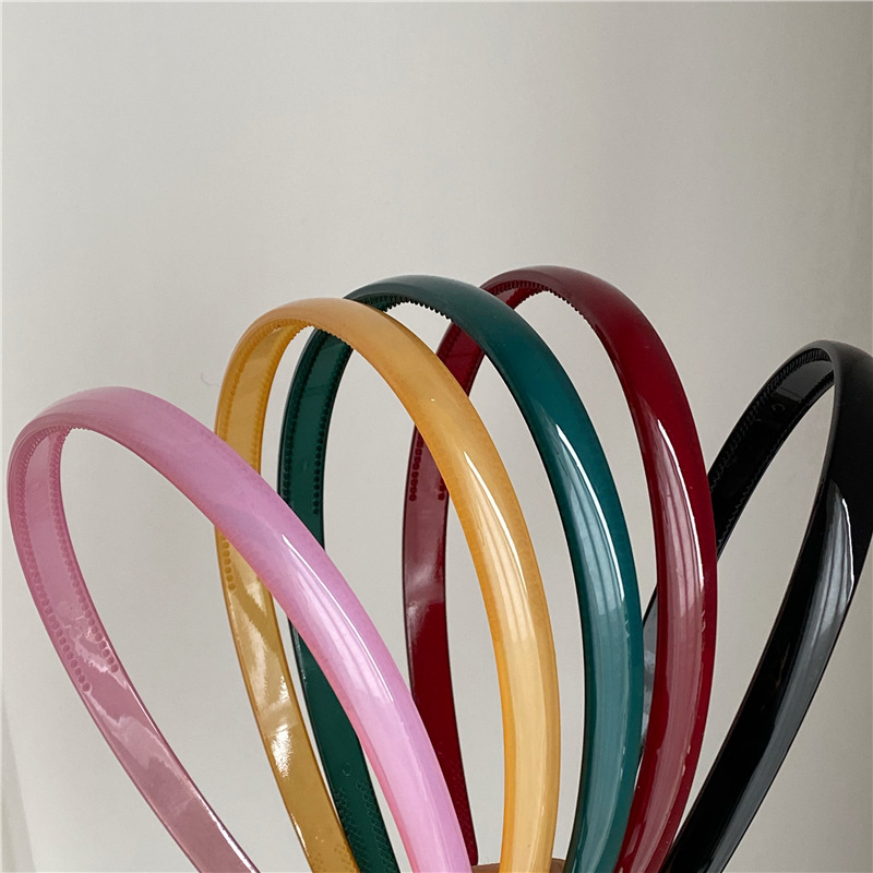 Simple Style Solid Color Arylic Hair Band display picture 3