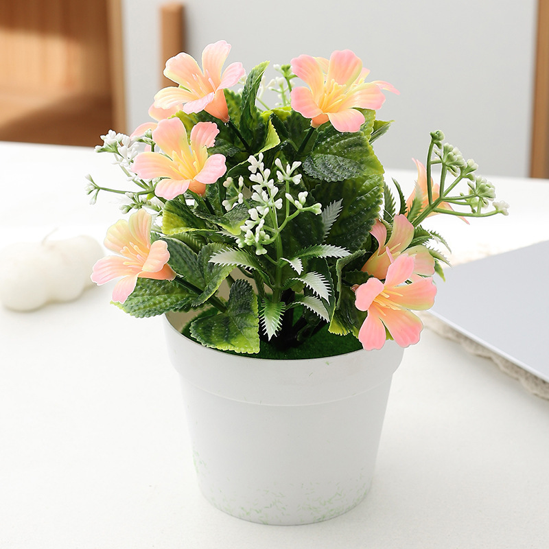 Hengrui 模擬朝顔鉢植えプラスチックホームデコレーション造花オフィスデスクトップ小型鉢植えクロスボーダー工場|undefined