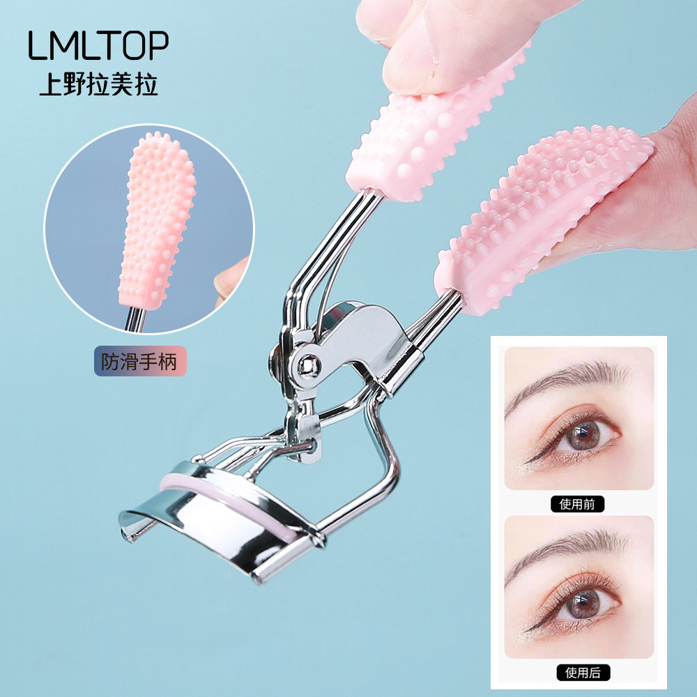 LMLTOP acero inoxidable color rímel de ojo eléctrico rizado de ojo eléctrico mango de diamante ayuda para pestañas A0393 al por mayor