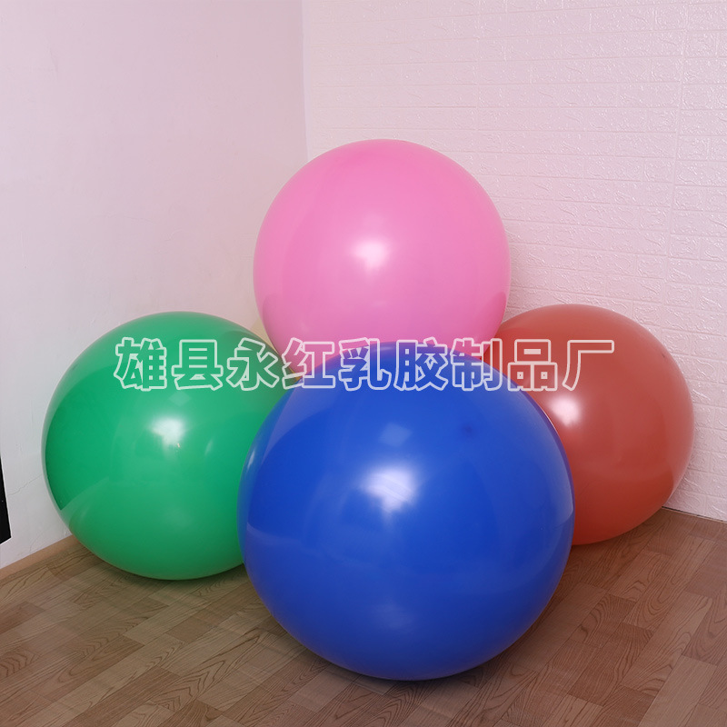 36 pulgadas grandes, globos redondos, fiesta de boda, decoración de globo de látex, fábrica de cabello recto, gran globo
