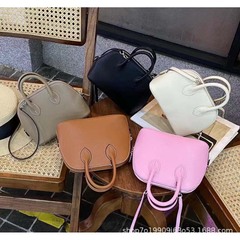 H家真皮贝壳包原版togo头层牛皮宝莱包迷你bolide保龄球包18cm