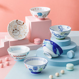 Японская импортная мультяшная посуда для кормления, керамический комплект