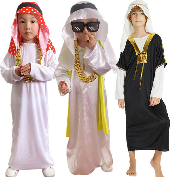 Children's Day Aladdin Magic Lamp Shepherd Costume Rich Gold Chain…
