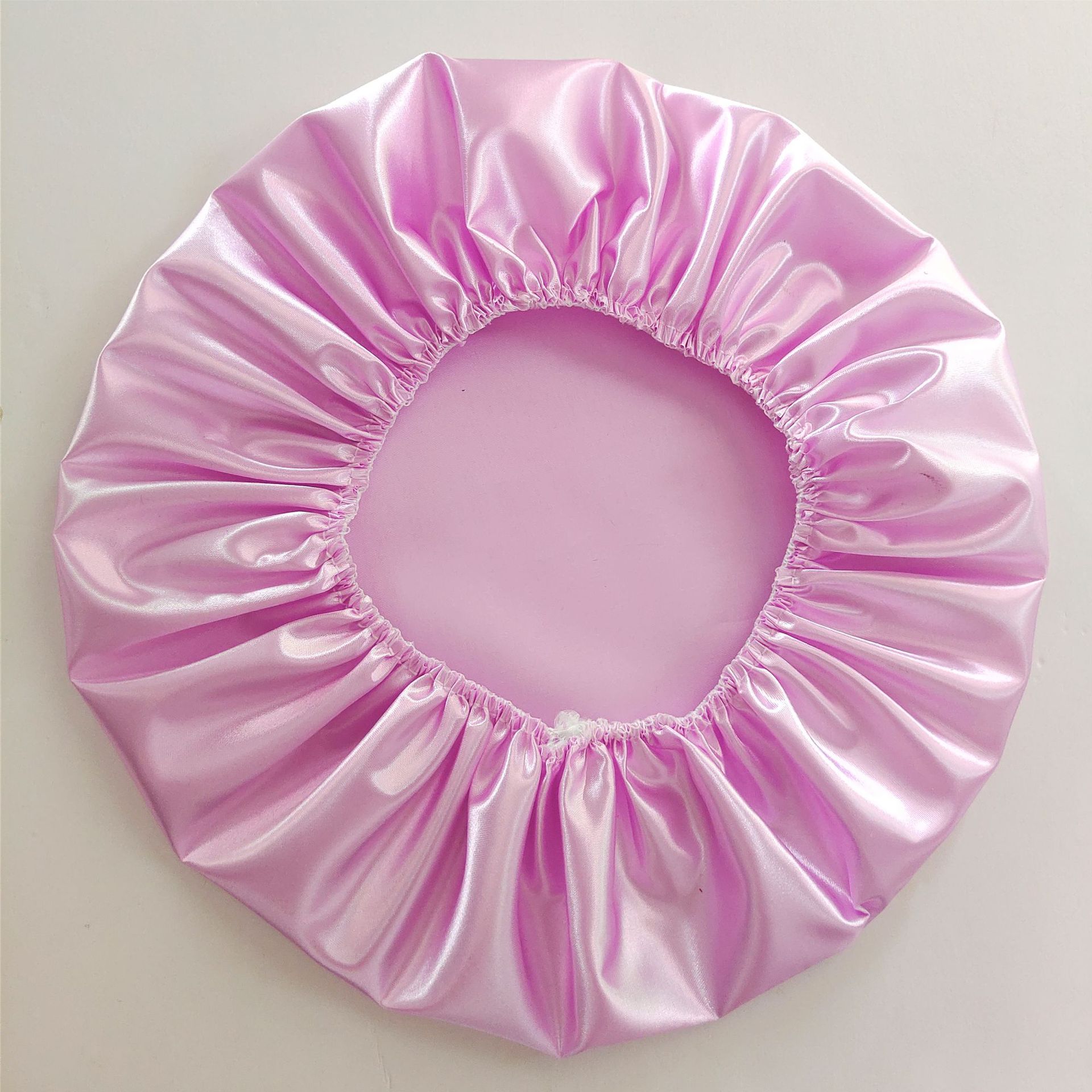 Fashionable Color-Block Solid Bath Cap with Thick Waterproof Hat Shower Head Hat Women's Style Hair Cover Lady Adult Washing Hair Bath Cap