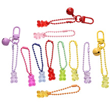 2mm亚克力可爱小熊波珠链挂件diy手工链包包挂件饰品挂件配件材料