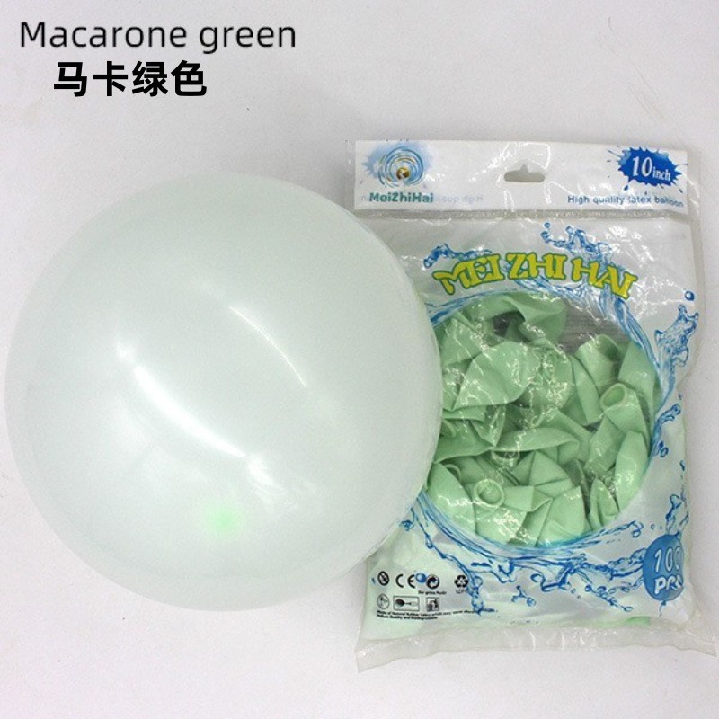 Customizado 10 pulgadas engrosado macarón globos al por mayor dulces globos decoración de la decoración de la casa de boda