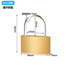 Factory wholesale Bronze Pure Copper Opening Locking Industrial Power Grid Outdoor Waterproof Rust -proof Safety Hanging Lock