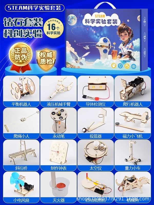 小学生向け科学実験セット 幹物理 手作り DIY 材料 科学技術制作 小発明 幼稚園|undefined