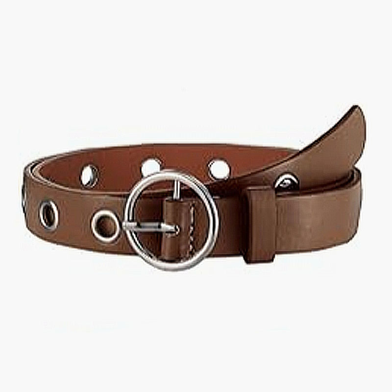 2022 correa de moda popular europea y americana moda única fila agujero de aire cadena términos estilo punk coreano correa de las mujeres