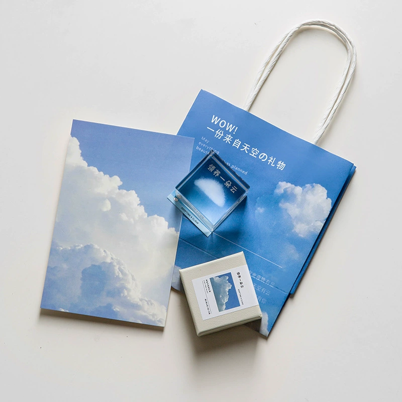 Cloud Cube Desktop Ornament Принятие облака для отправления девушек роскошные отношения, валентинка, подарок на день рождения