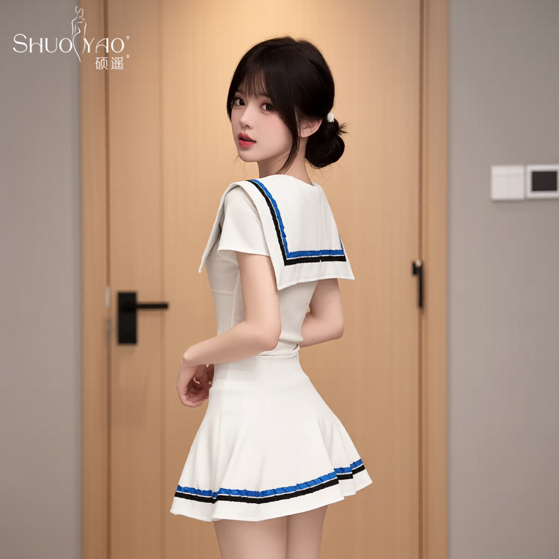 硕遥性感清纯JK学生装水手服制服纯欲学生辣妹海军短裙套装女579