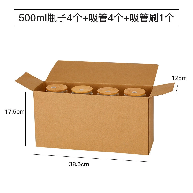 Стеклянный кофе-стакан Amazon 16 oz (401 мл) со стеклянной трубочкой, форма «кола», одиночный или набор