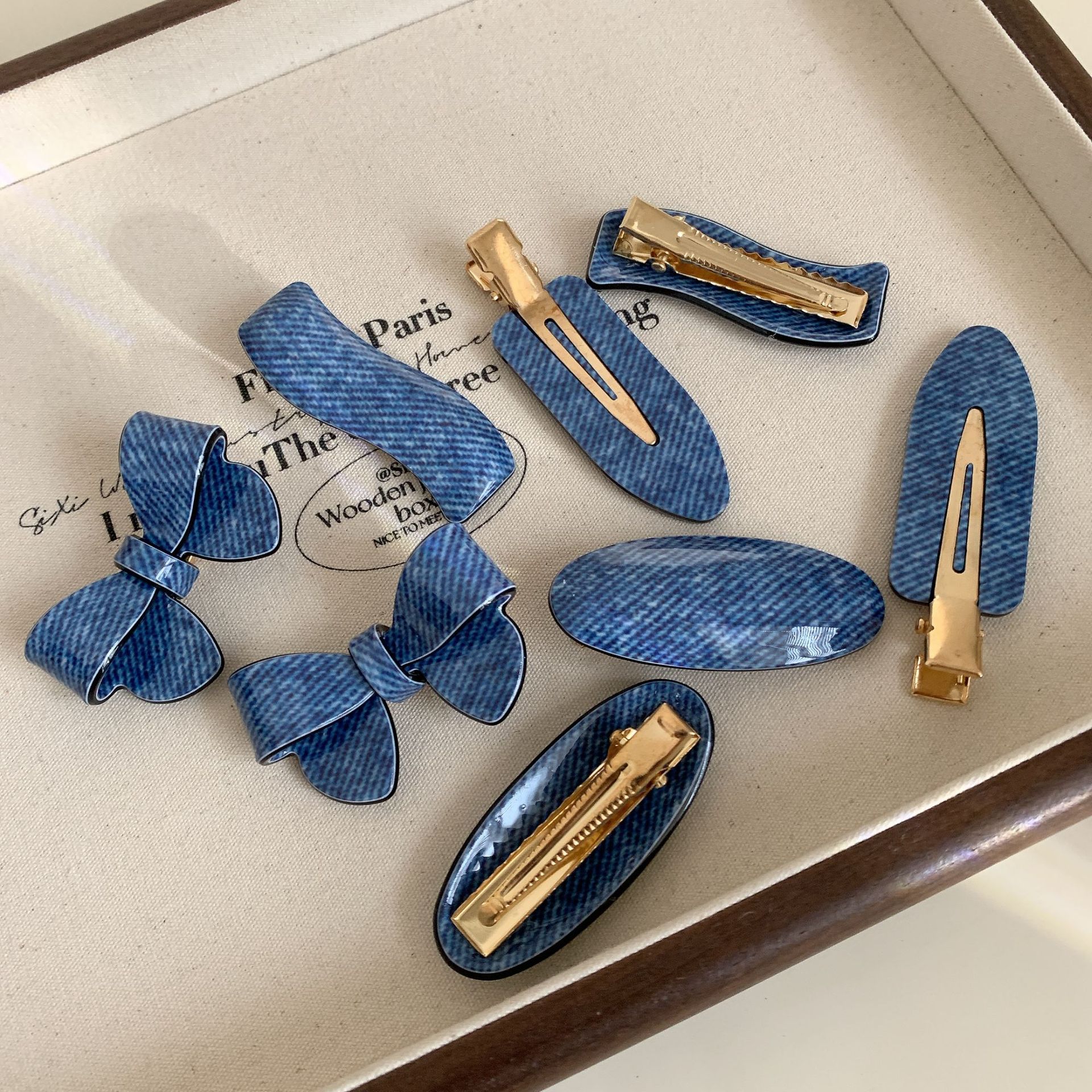 Women's Geometric Bow Knot IG Style Cute Acetic Acid Sheets Hair Clip display picture 5