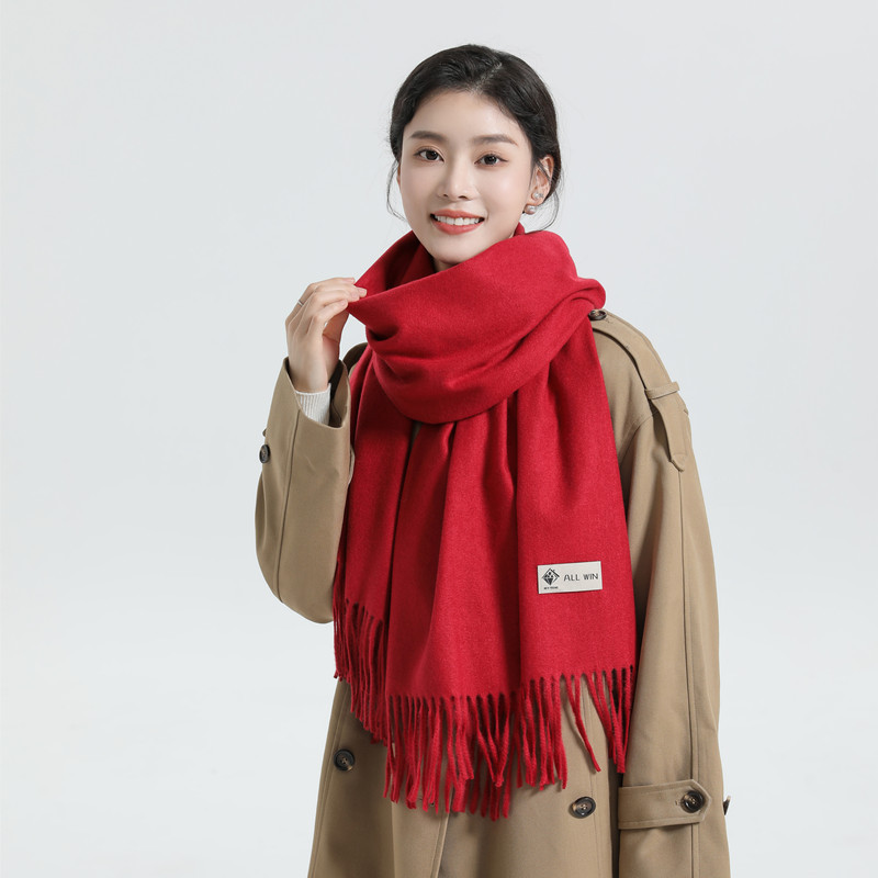 Wool Cashmere Scarf For Women And Men Winter Warm Shawl_voghion.com