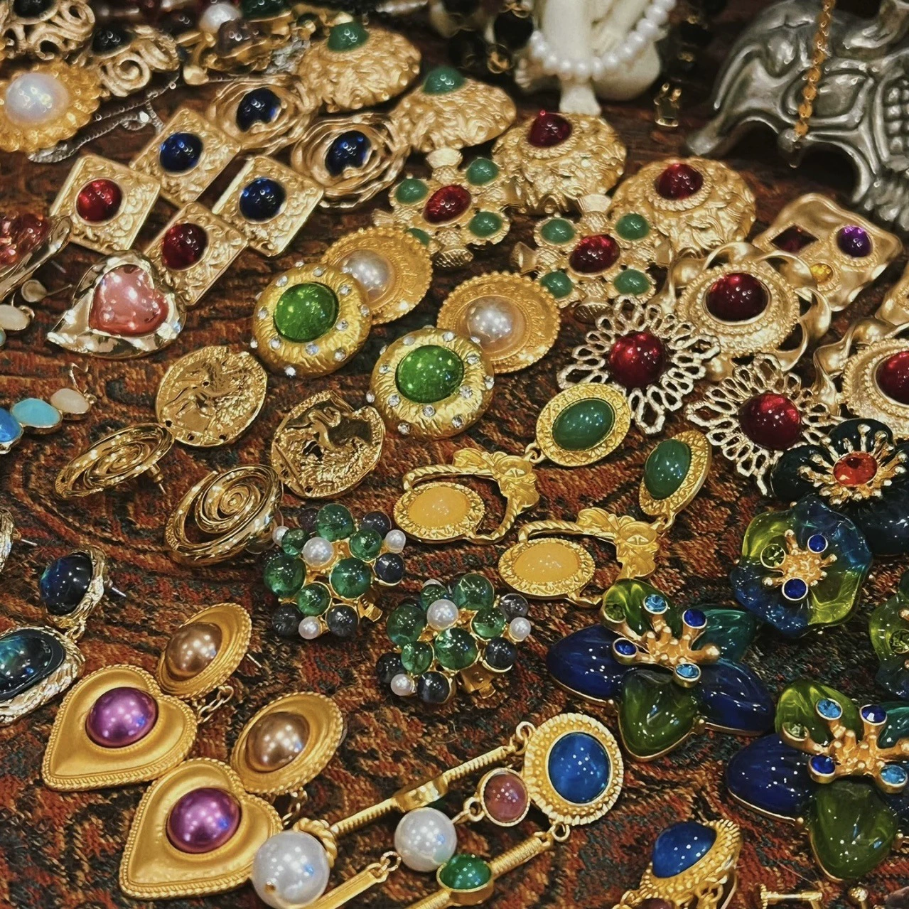 Серебряная игла, серьги, ретро-аксессуар, стиль высокого качества, стиль легкой роскоши, опт