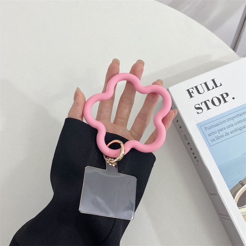 Estrella de mar de silicona pulsera de teléfono móvil corta anti-caída correa de muñeca universal accesorios de moda llavero en stock