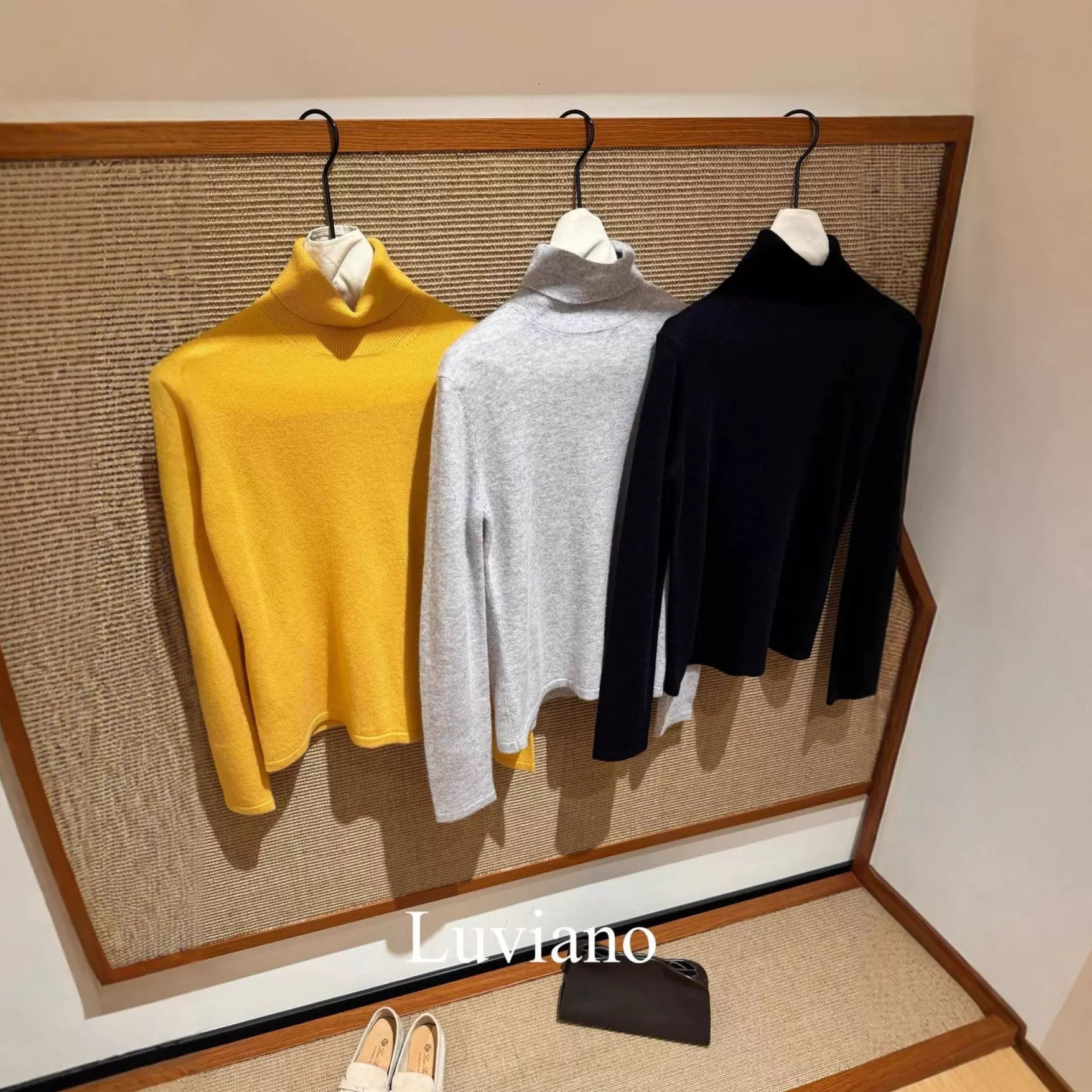 深圳南油2025秋冬经典基础款羊毛羊绒混纺高领针织衫打底衫毛衣