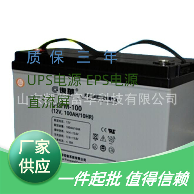 6-GFM-100免维护铅酸电池直流屏监控UPS储能用12V100AH复华蓄电池