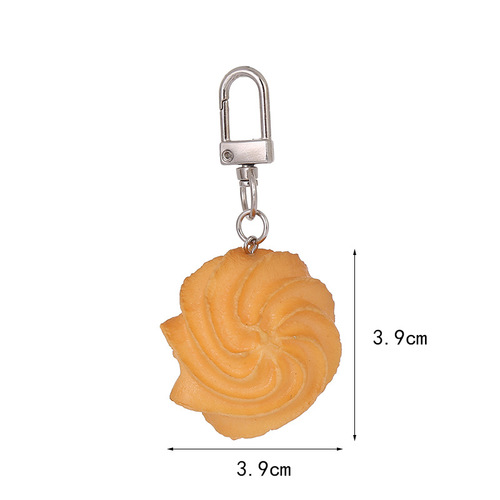 New simulation 1:1 cookie key chain wallet pendant decoration girl heart interesting mobile phone pendant wholesale