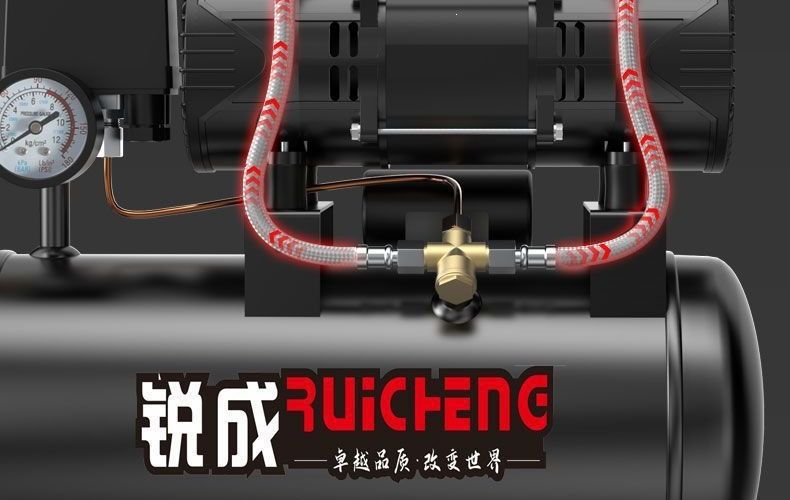 Ruicheng air compressor small air compressor oil-free silent 220V woodworking painting air pump