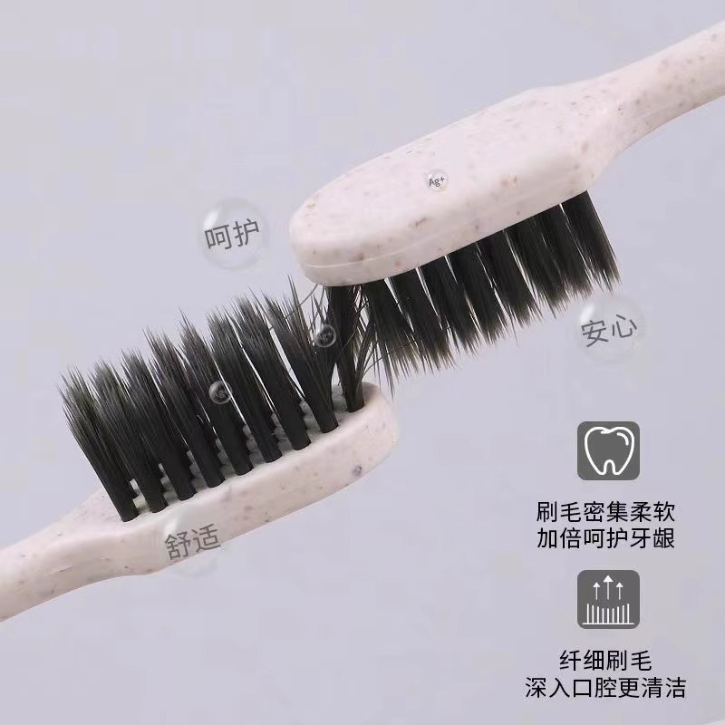 大人用の柔らかい毛の竹炭を使用した使い捨て歯ブラシ、家庭用、ホテル、B&B、トラベルクラブ、男性と女性用|undefined