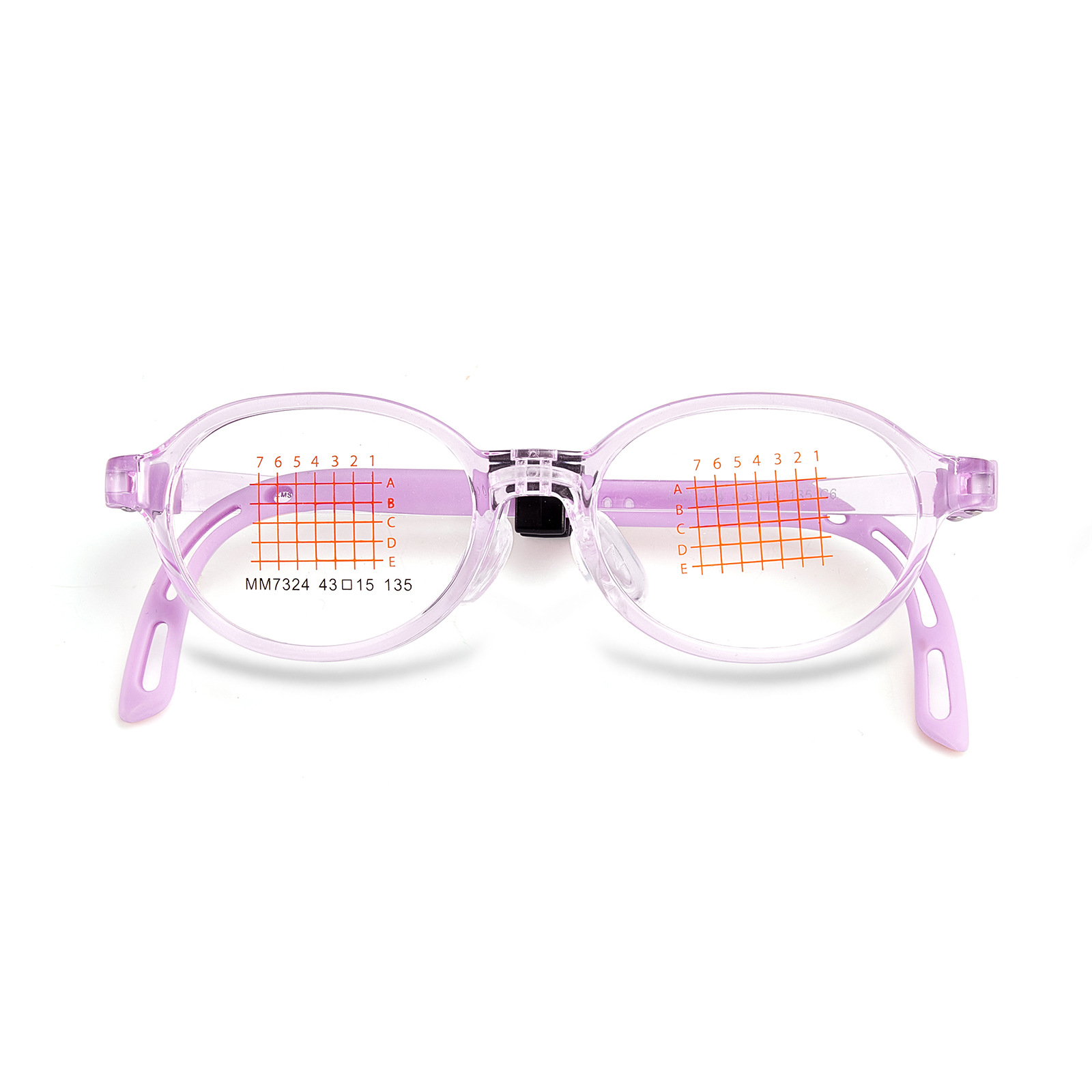 Nuevo Suiza EMS para niños pequeños marco de gafas de silicona memoria bisagra elástica no abrazadera cara puede coincidir con grados Danyang lote