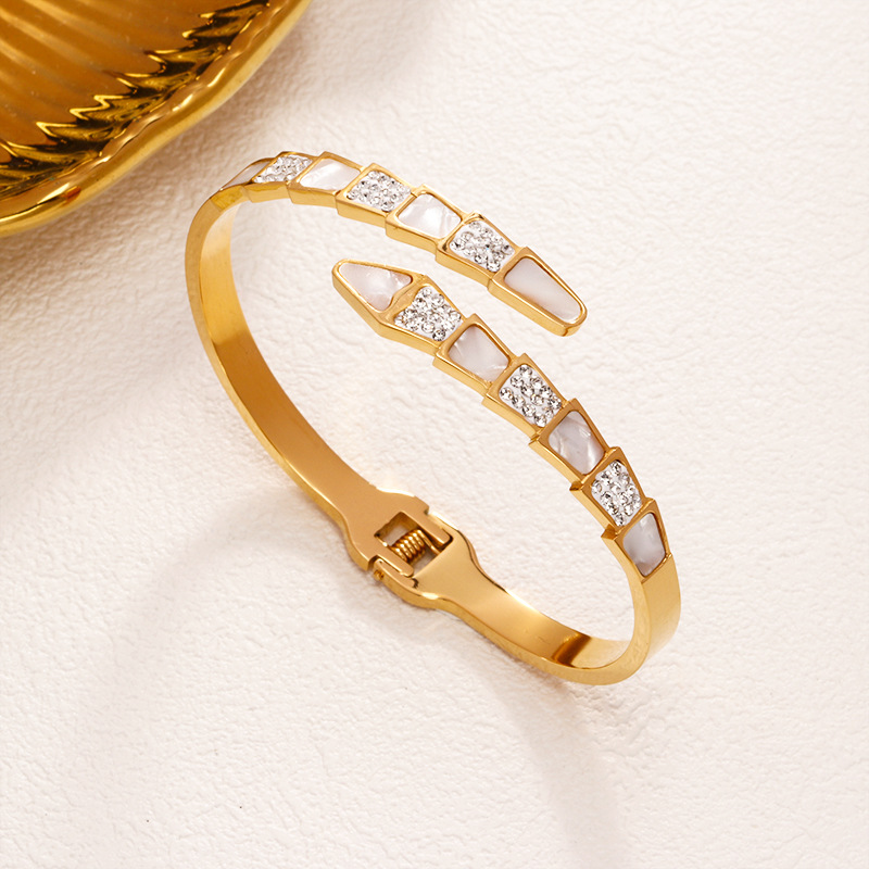 51 뱀 쉘 팔찌 골드