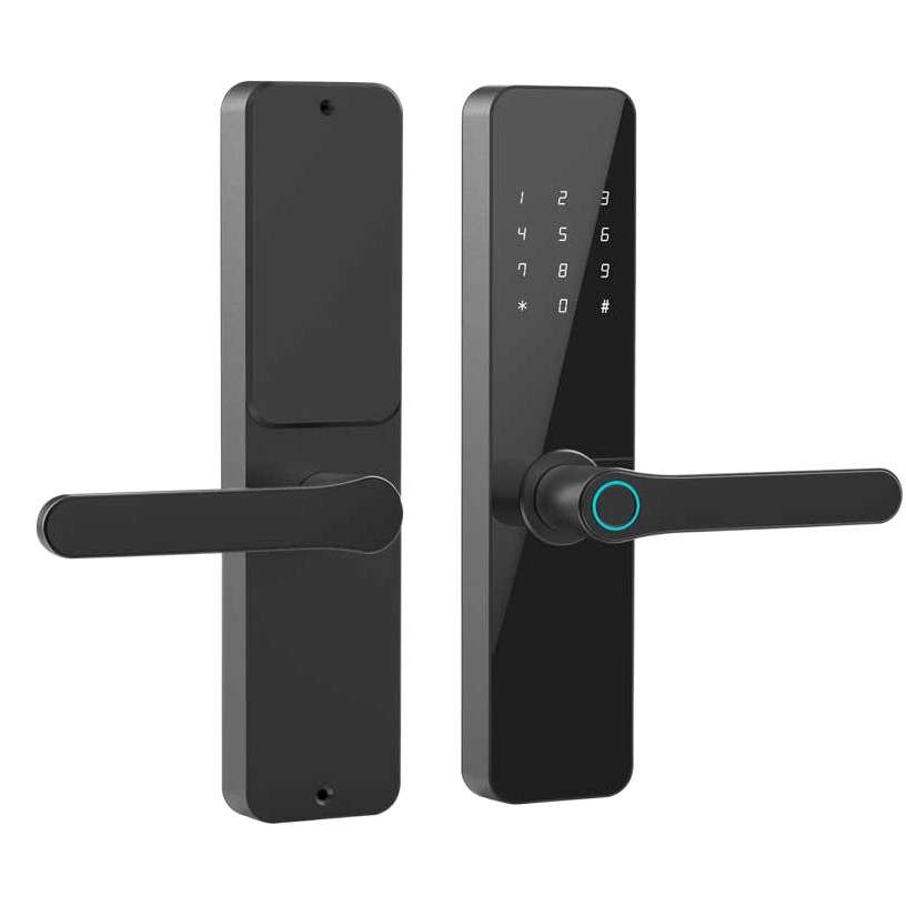 Cerradura de puerta de madera personalizada con huella dactilar, cerradura de contraseña para puerta interior, cerradura de puerta inteligente digital, cuerpo de habitación, dormitorio, hogar, oficina, control remoto