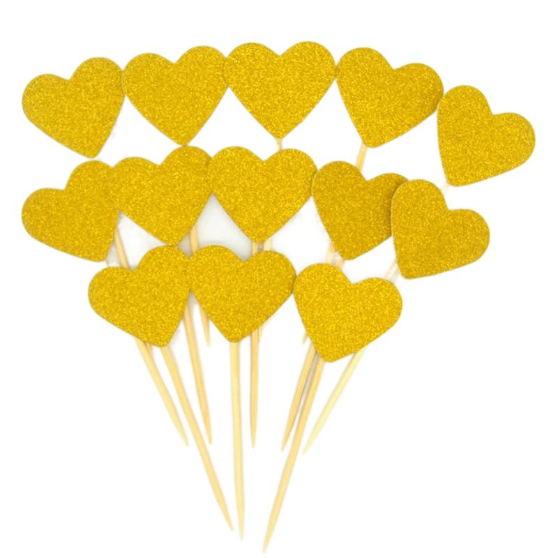 Креативное сияющее пятиконечное Звездное украшение торта Звезды Любовь День рождения выпечка десертный стол карта 10 шт.