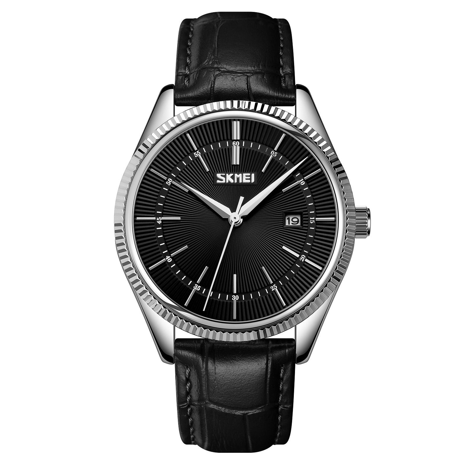 Momento de calendario casual correa relojes de cuarzo de negocios minimalistas relojes de pulsera de hombre punto transfronterizo fábrica de fuente personalizada
