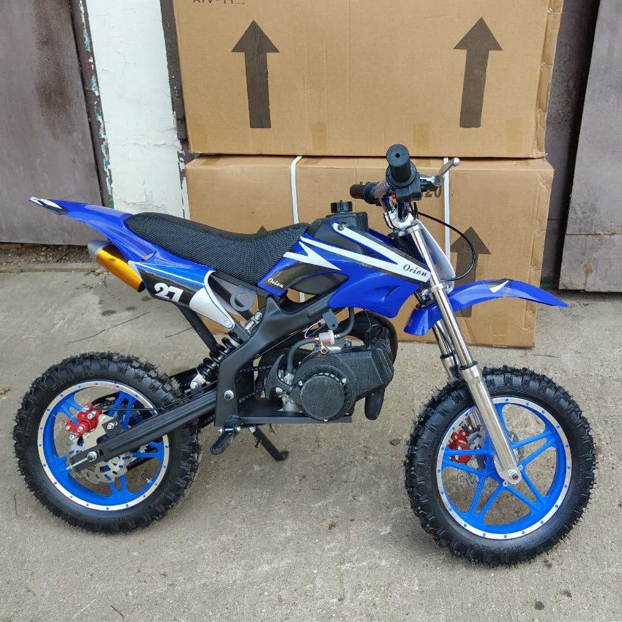 Motocicleta infantil de dos tiempos y 49cc, pequeña todoterreno para playa.