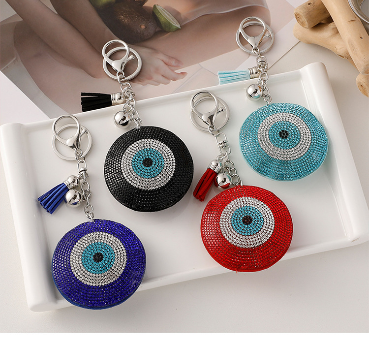 Modern Style Alloy Devil's Eye Men's Bag Pendant Keychain display picture 1