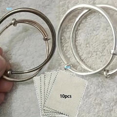 10 個の高級ジュエリークリーニングクロスソフト非研磨クロスボーダー
