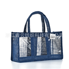 黄麻酒袋复古黄麻粗麻绳红酒袋香槟礼品袋折叠购物袋便携定制批发