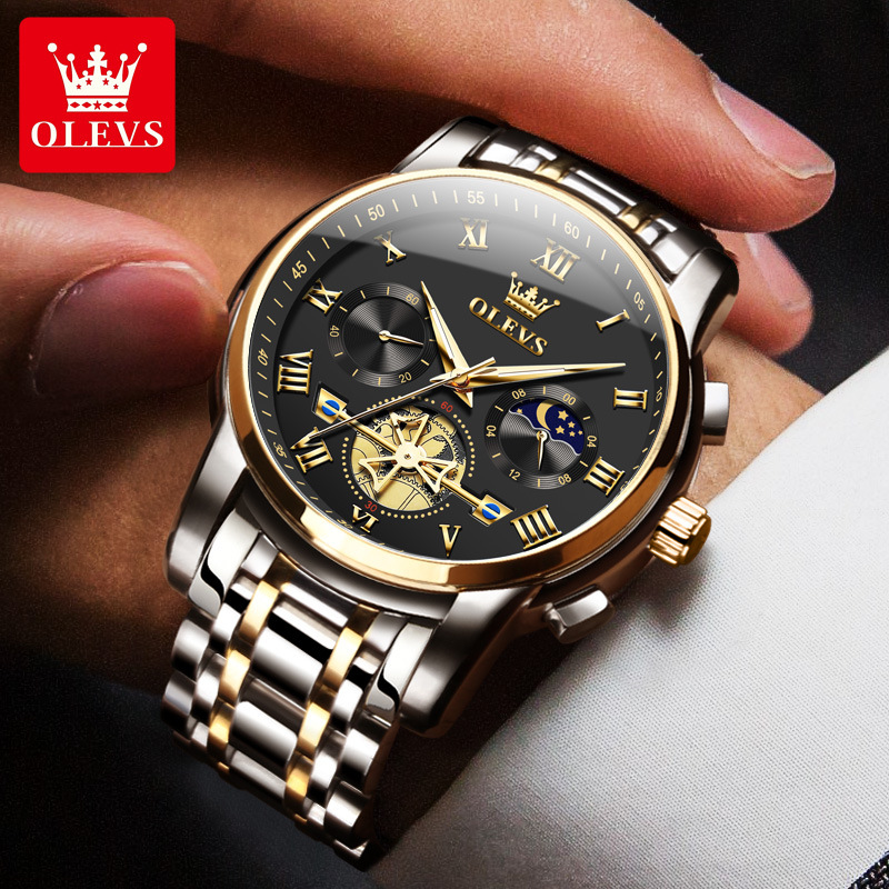 Oris Brand Watch Cross-Border Hot-Selling Multi-Functional Waterproof Quartz Watch Luminous Non-Mechanical Watch Men's Watch