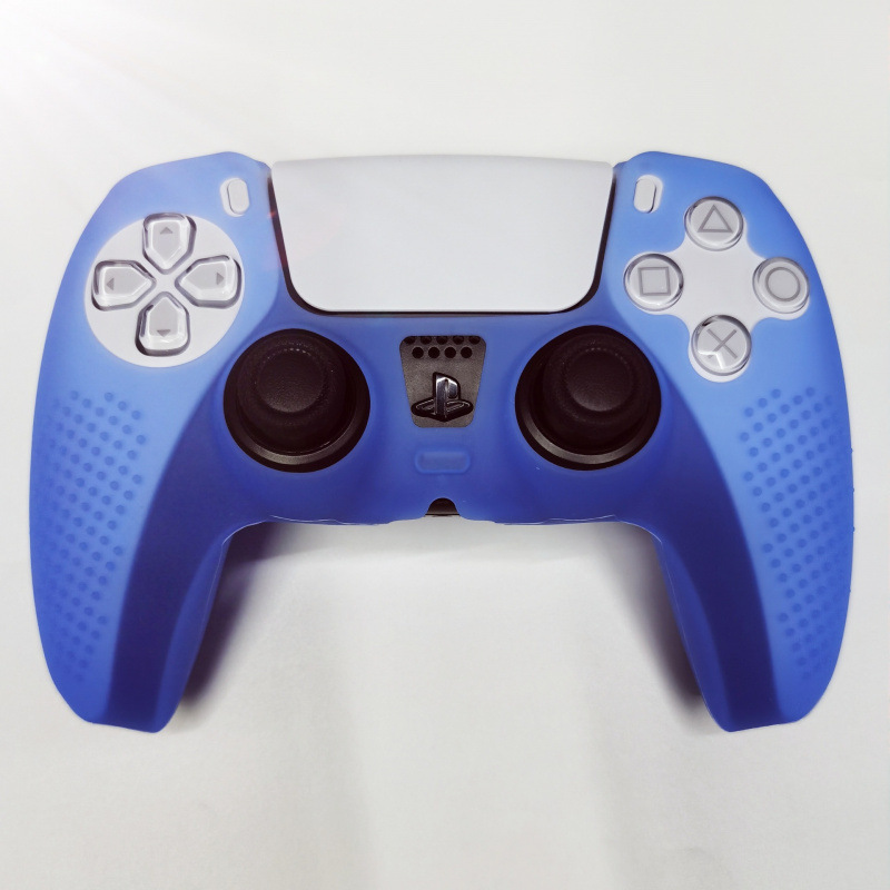 Adecuado para Black Myth Goku PS5 Gamepad Funda protectora de silicona con puntos antideslizantes Puro color mezclado camuflaje inalámbrico