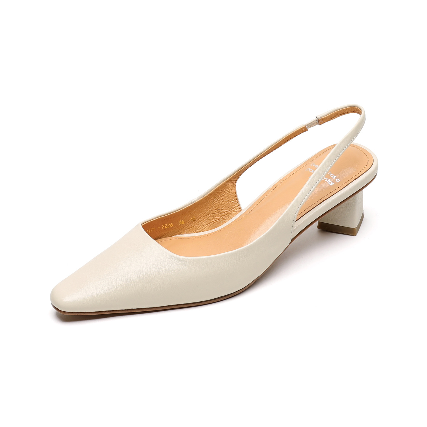 Sandal cao gót nữ hở mũi gót thô 4 cm, phong cách Hàn Quốc, đi làm — đen