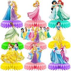 お姫様のハチの巣の置物迪士七姫のパーティーの装飾用品の長髪のお姫様のジャスミン姫のハチの巣の置物