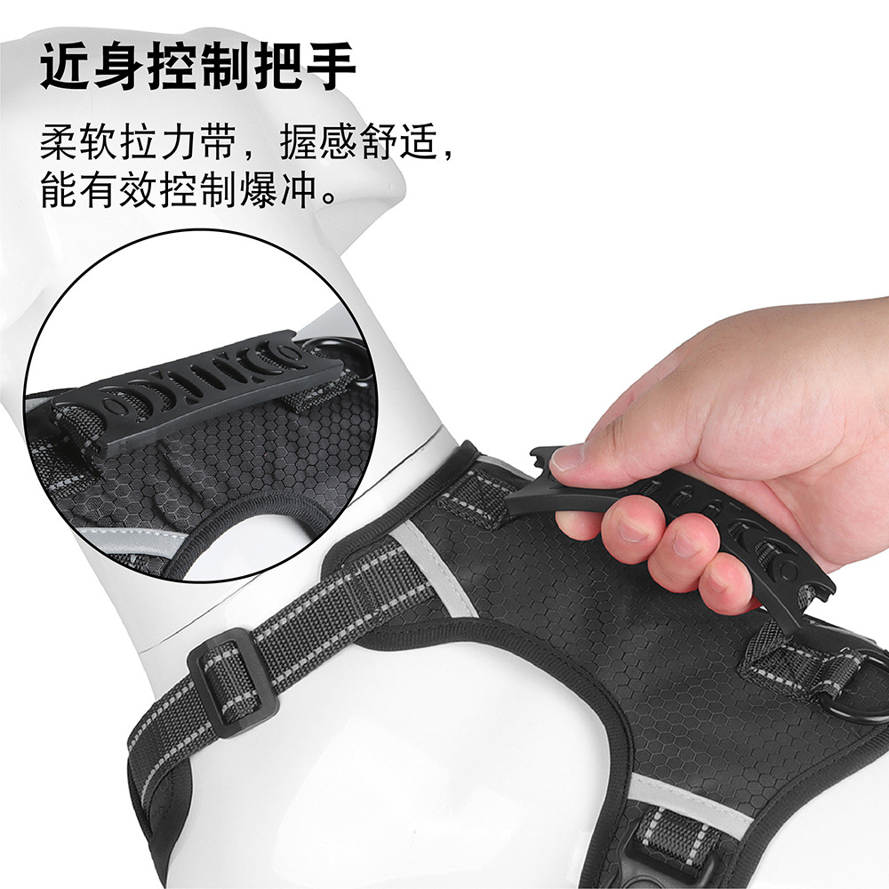 Venta caliente correa de pecho para mascotas perro mediano y grande que camina cuerda de perro chaleco cuerda de tracción anti-rotura cuerda de perro suministros para mascotas