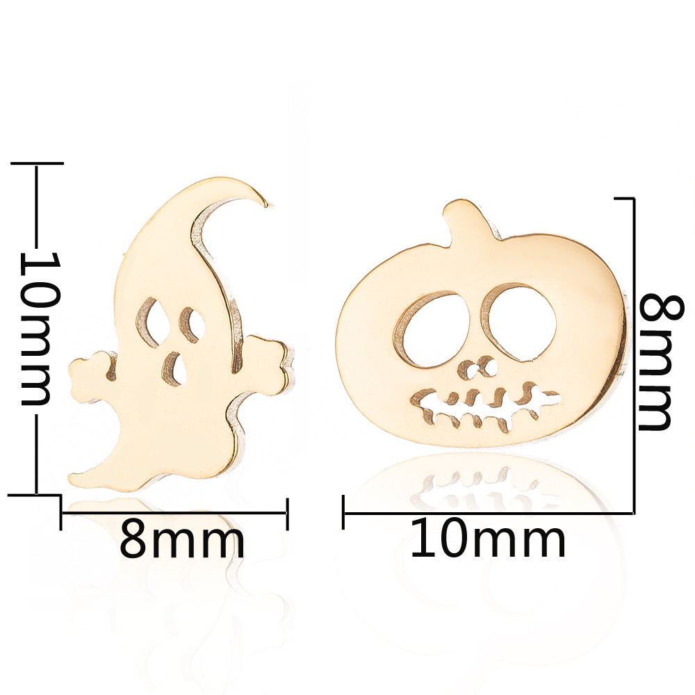1 Pair Quantity PVD Coated 18K Gold Real Gold Plated Geometric 304 Stainless Steel Fashion Waterproof Non Tarnish Ear Studs